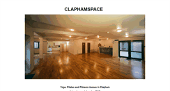 Desktop Screenshot of claphamspace.com