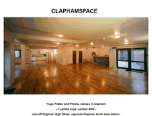 Tablet Screenshot of claphamspace.com